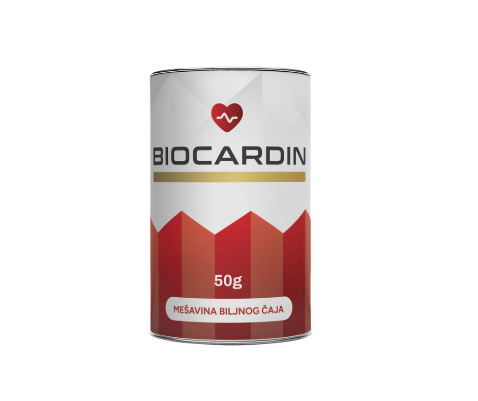Pakovanje proizvoda BIOCARDIN mješavina biljnog čaja 50 g